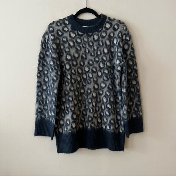 Current/Elliott The Cali Oversized Leopard Print Sweater - Picture 3 of 9